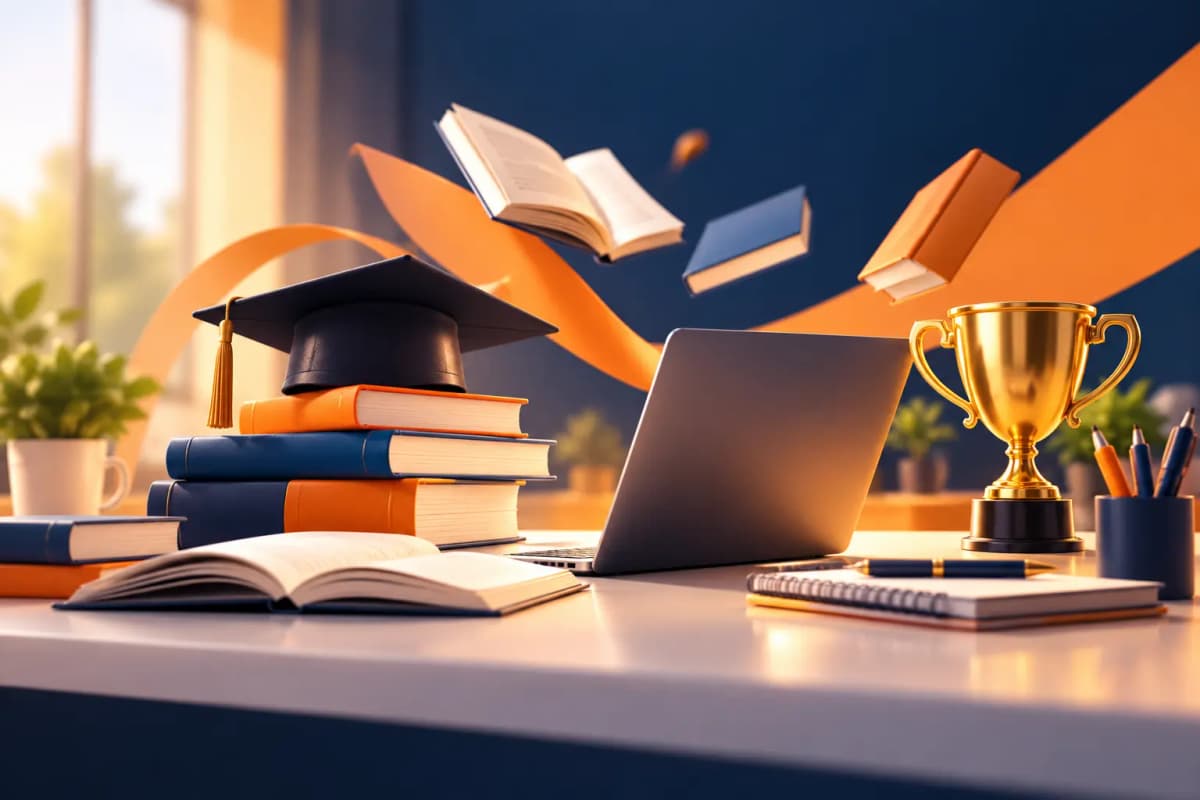 Commerce Student Studying